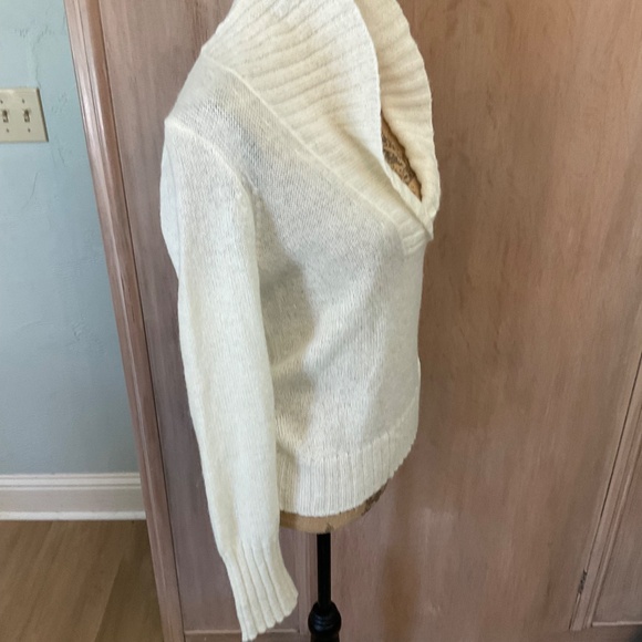 J. Crew Dolce Shawl Collar Popover Cream Sweater - Picture 16 of 16